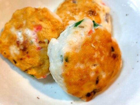 簡単ふっくら♪つくねバーグ(紅ショウガ入り)